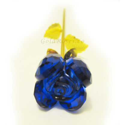 Blue Crystal Rose Front