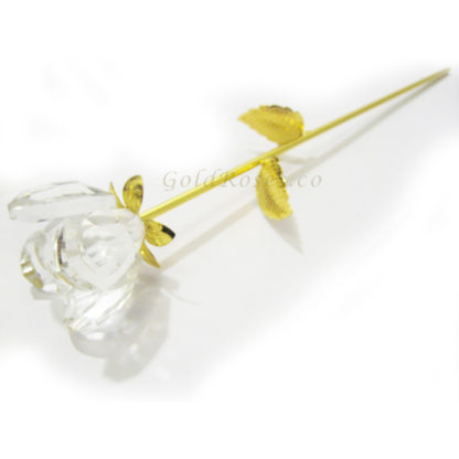 Clear Crystal Rose Side Right