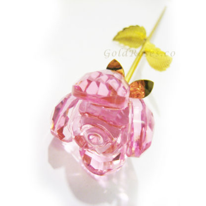 Pink Crystal Rose Front