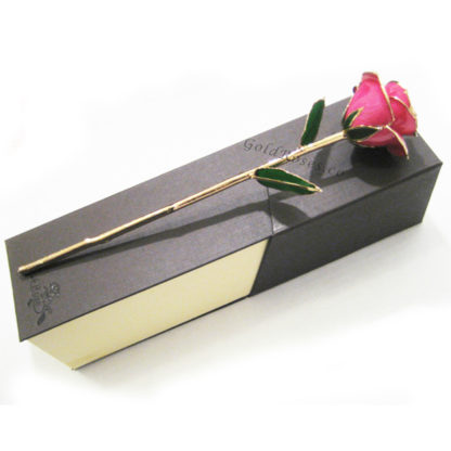 Pink Gold Rose Right Side with Box